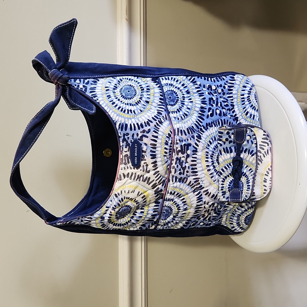 Vera Bradley Starry Nights Slouchy Hobo Bag with Coin Purse Wallet
